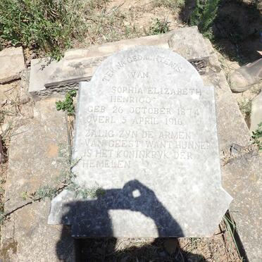HENRICO Sophia Elizabeth 1874-1916