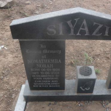 SIYAZI Nomathemba Norah 1934-2005