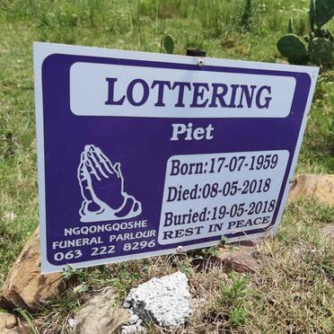 LOTTERING Piet 1959-2018