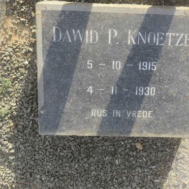 KNOETZE Dawid P. 1915-1930