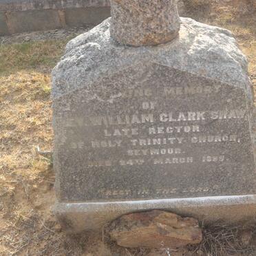 SHAW William Clark -1889