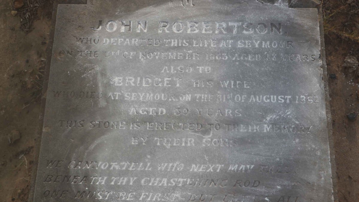 ROBERTSON John -1863 & Bridget -1862