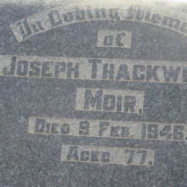 MOIR Joseph Thackwray -1946