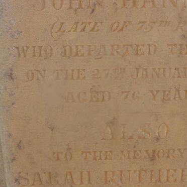 HANNAH John -1866 :: RUTHERFORD Sarah -1885