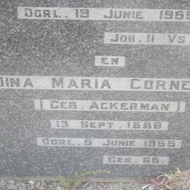 HATTINGH Cornelius Frederick 1877-1955 &amp; Dina Maria Cornelia ACKERMAN 1886-1955