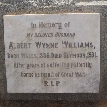 WILLIAMS Albert Wynne 1886-1931