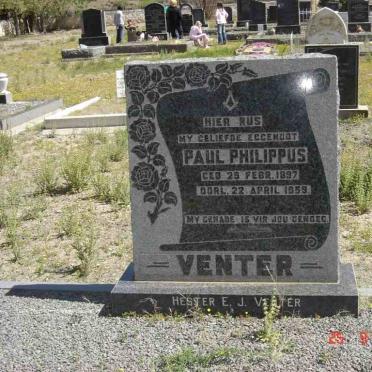 VENTER Paul Philippus 1897-1959