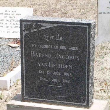 HEERDEN Barend Jacobus, van 1867-1946