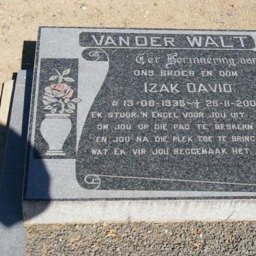 WALT Izak David, van der 1935-2002