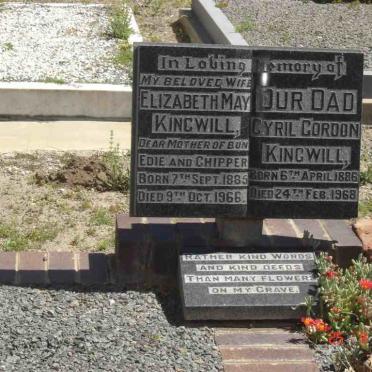 KINGWILL Cyril Gordon 1886-1968 &amp; Elizabeth May 1885-1966