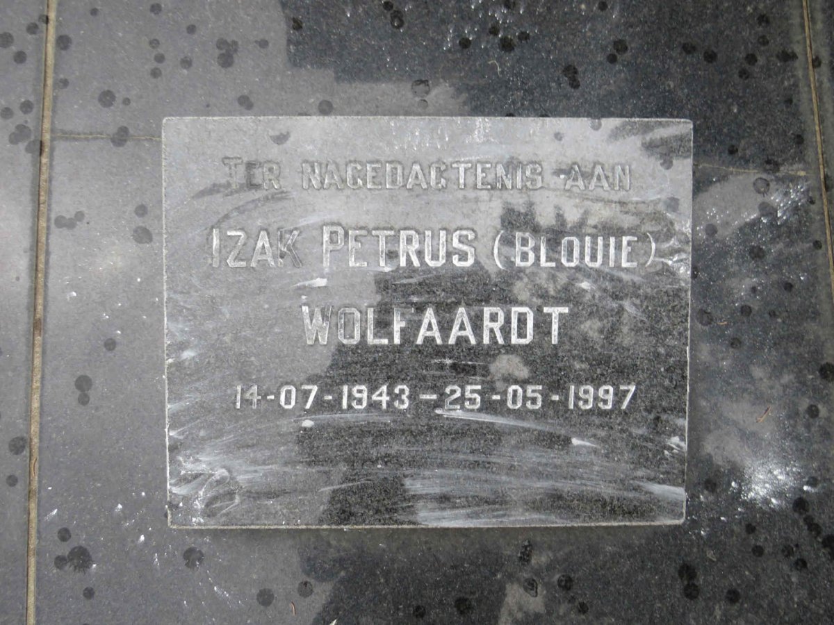WOLFAARDT Izak Petrus 1943-1997