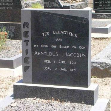 RETIEF Arnoldus Jacobus 1903-1971