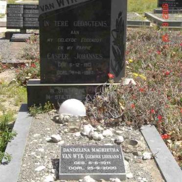 WYK Casper Johannes, van 1913-1967 &amp; Dandelina Magrietha LEHMAN 1911-2000