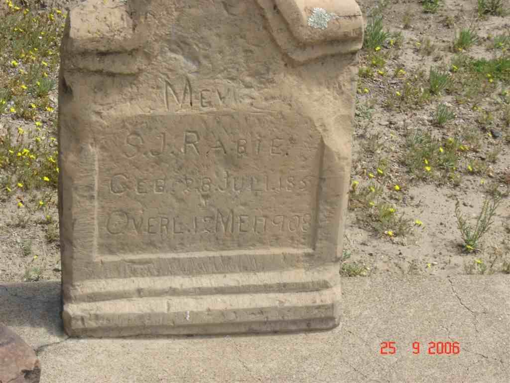 RABIE S.J. 1853-1908