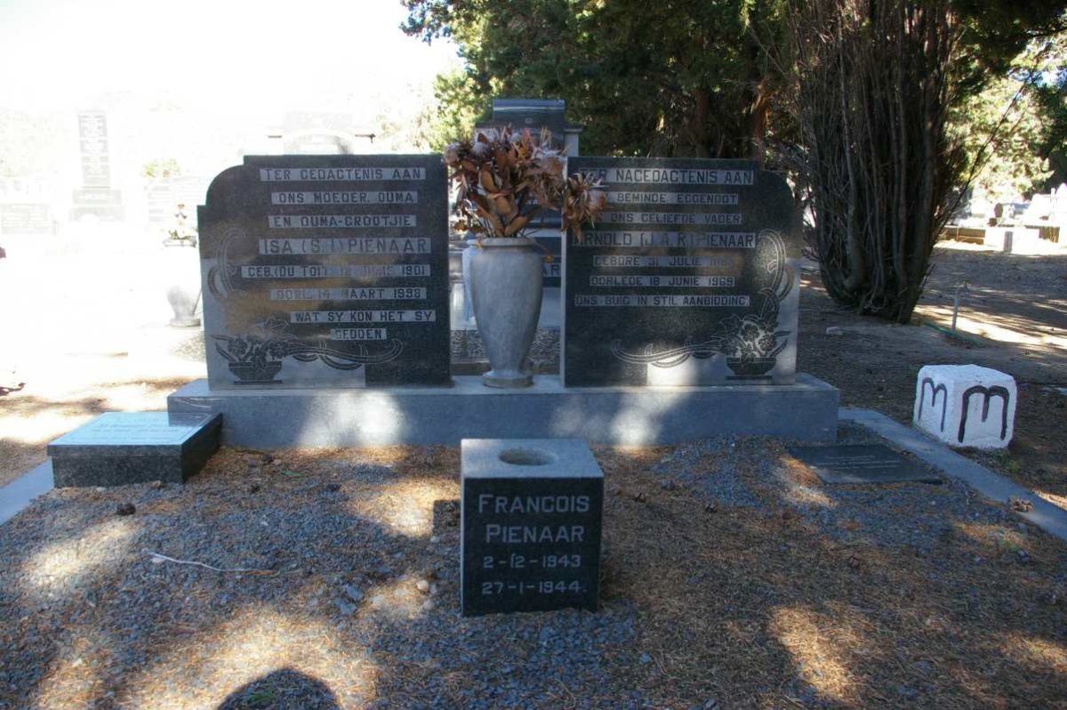 PIENAAR J.A.R. 1891-1969 &amp; PIENAAR S.I. 1901-1998 :: PIENAAR Francois 1943-1944