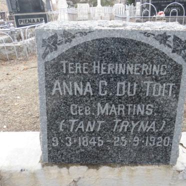 TOIT Anna C., du nee MARTINS 1845-1920