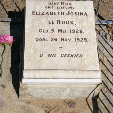 ROUX Elizabeth Josina, le 1928-1929