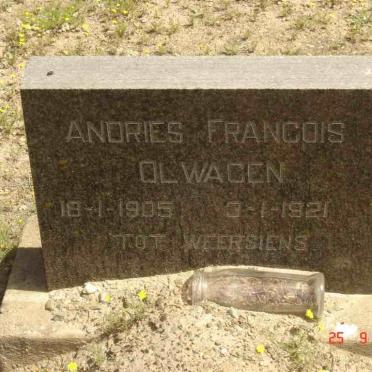 OLWAGEN Andries Francois 1905-1921