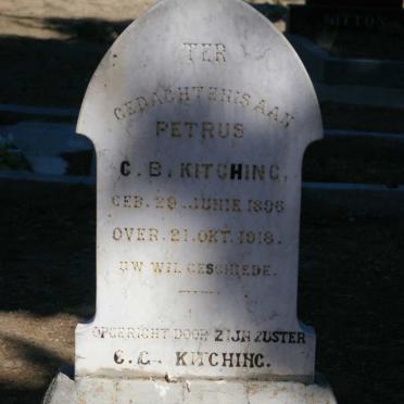 KITCHING Petrus C.B. 1896-1918