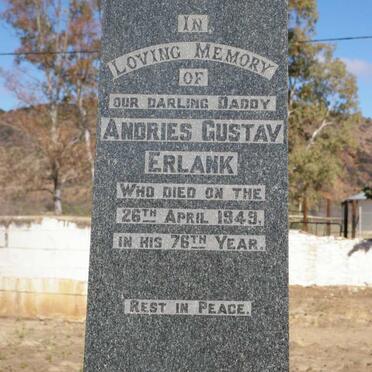 ERLANK Andries Gustav -1949