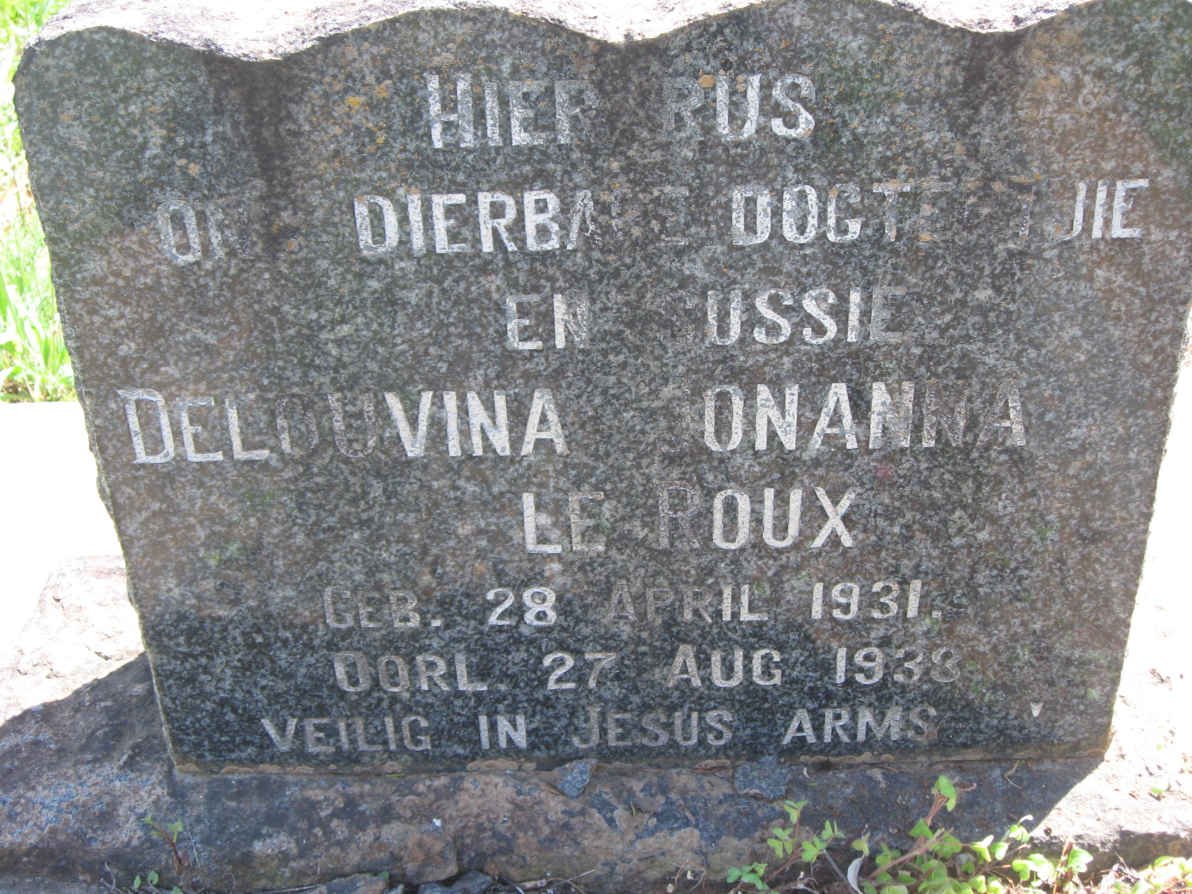 ROUX Delouvina Johanna, le 1931-1938
