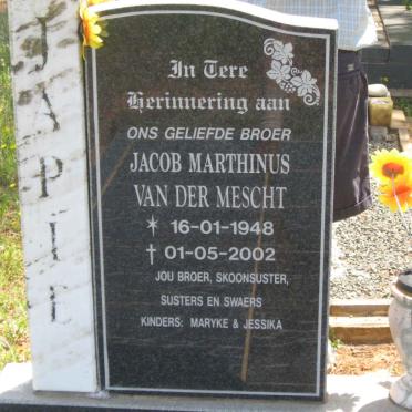 MESCHT Jacob Marthinus, van der 1948-2002