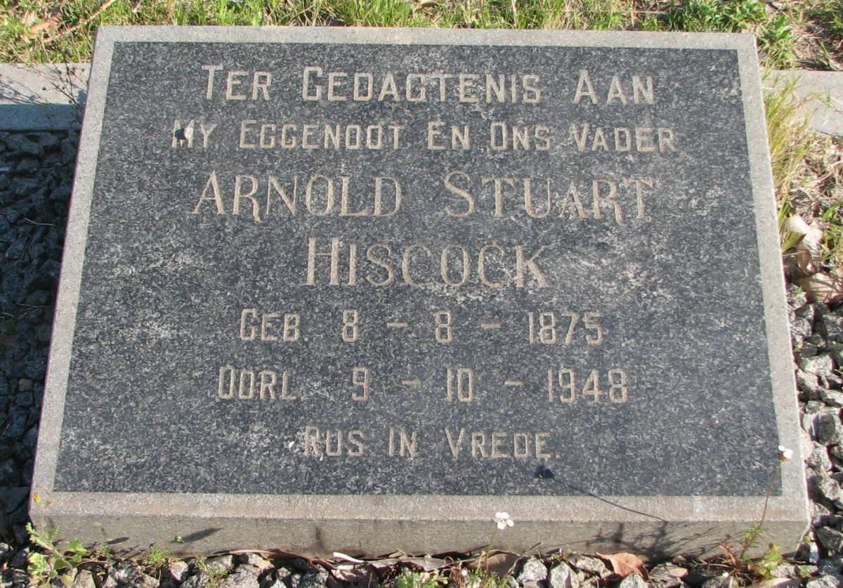 HISCOCK Arnold Stuart 1875-1948