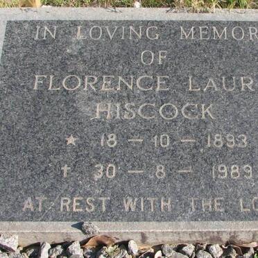 HISCOCK Florence Laura 1893-1989