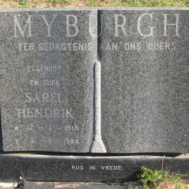 MYBURGH Sarel Hendrik 1918-1984