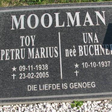 MOOLMAN Toy Petru Marius 1938-2005 &amp; Una BUCHNER 1937-