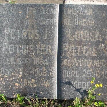 POTGIETER Petrus J. 1864-1953 &amp; Louisa J. VOGEL -1930