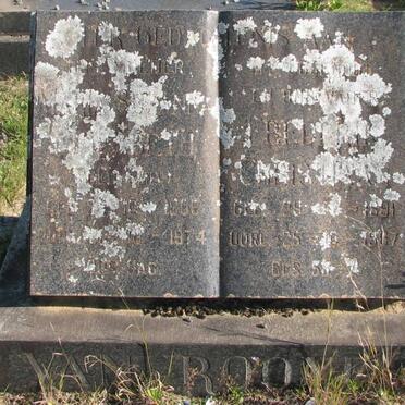 ROOYEN Frederik, van 1891-1967 &amp; Elizabeth 1905-1974