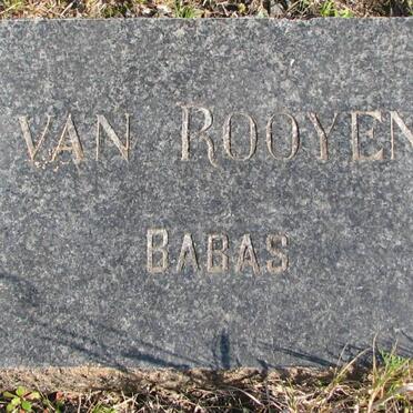 ROOYEN Babies, van