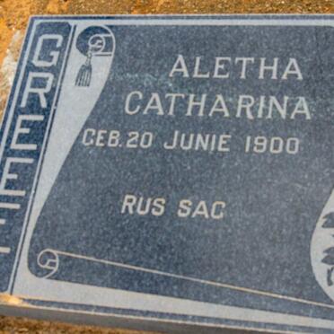 GREEFF Aletha Cathrina 1900-