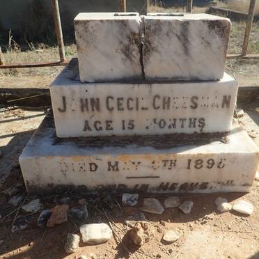 CHEESMAN John Cecil -1895