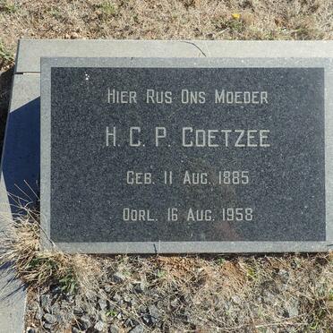 COETZEE H.C.P. 1885-1958