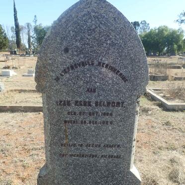 DELPORT Izak Zerk 1865-1920