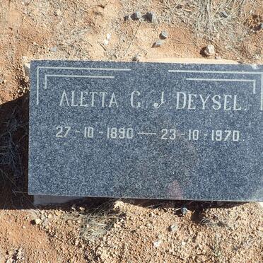 DEYSEL Aletta G. 1890-1970