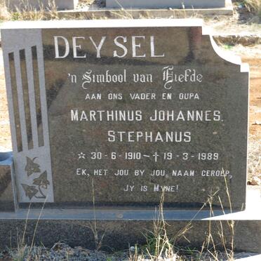 DEYSEL Marthinus Johannes Stephanus 1910-1989