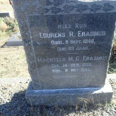 ERASMUS Lourens R. -1945 &amp; Machteld M.C. 1860-1948