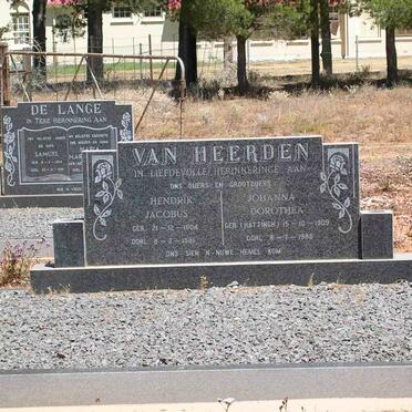 HEERDEN Hendrik Jacobus, van 1904-1981 &amp; Johanna Dorothea HATTINGH 1909-1988
