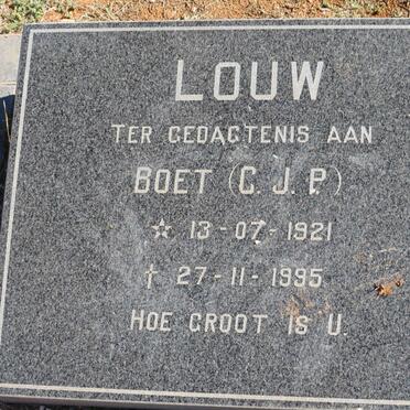 LOUW C.P.J. 1921-1995