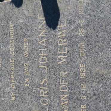 MERWE Floris Johannes, van der 1922-1980