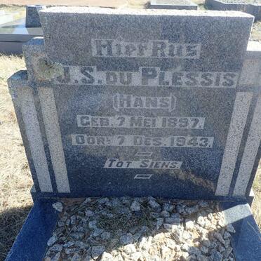 PLESSIS J.S., du 1897-1943