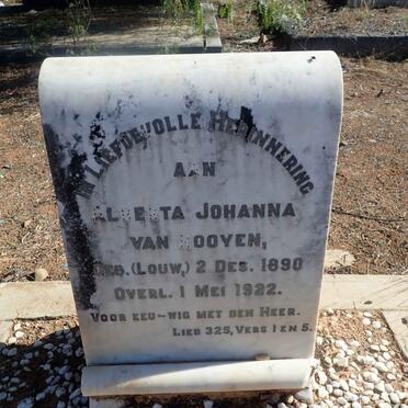 ROOYEN Alberta Johanna, van nee LOUW 1890-1922