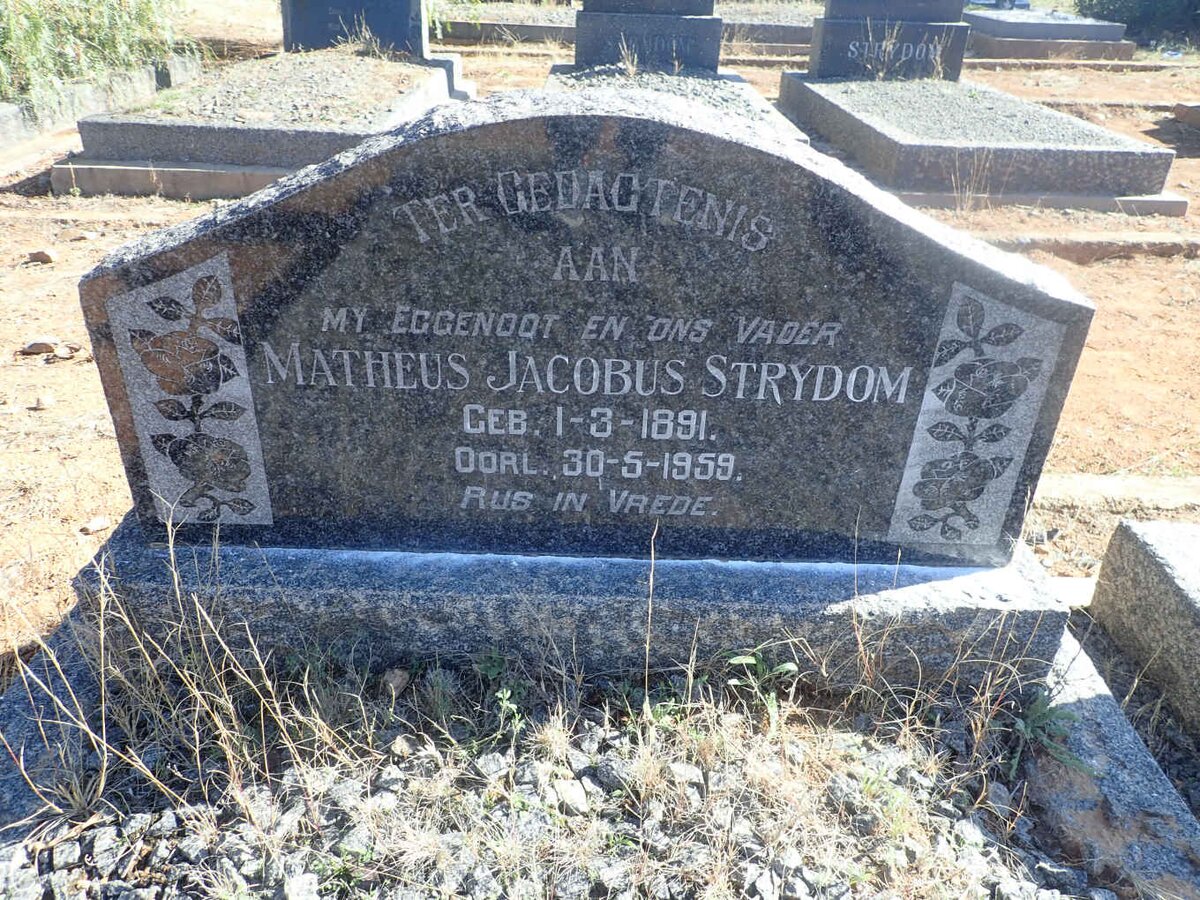 STRYDOM Matheus Jacobus 1891-1959