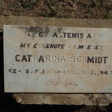 SCHMIDT Catharina 1906-1946
