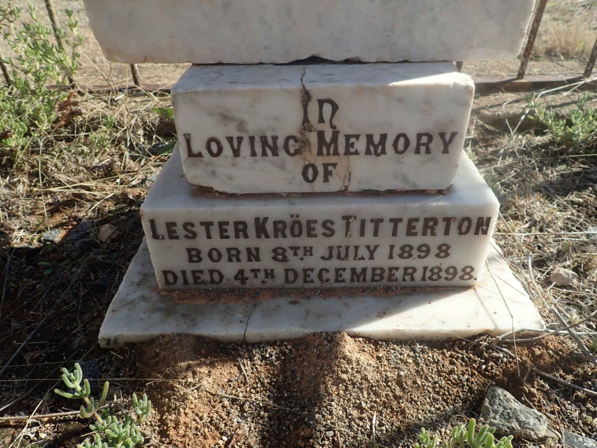 TITTERTON Lester Kroës 1898-1898