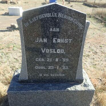 VOSLOO Jan Ernst 1899-1933