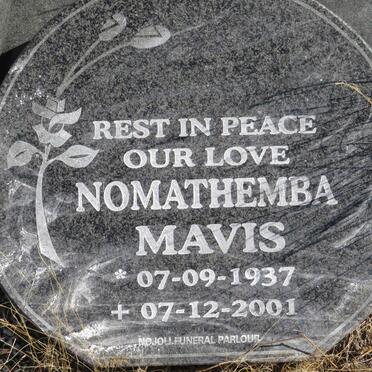 ? Nomathemba Mavis 1937-2001